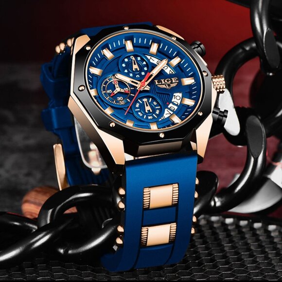 2025 New Fashion Men's Chronograph Calendar luminous Quartz watch - Picture 8 of 8